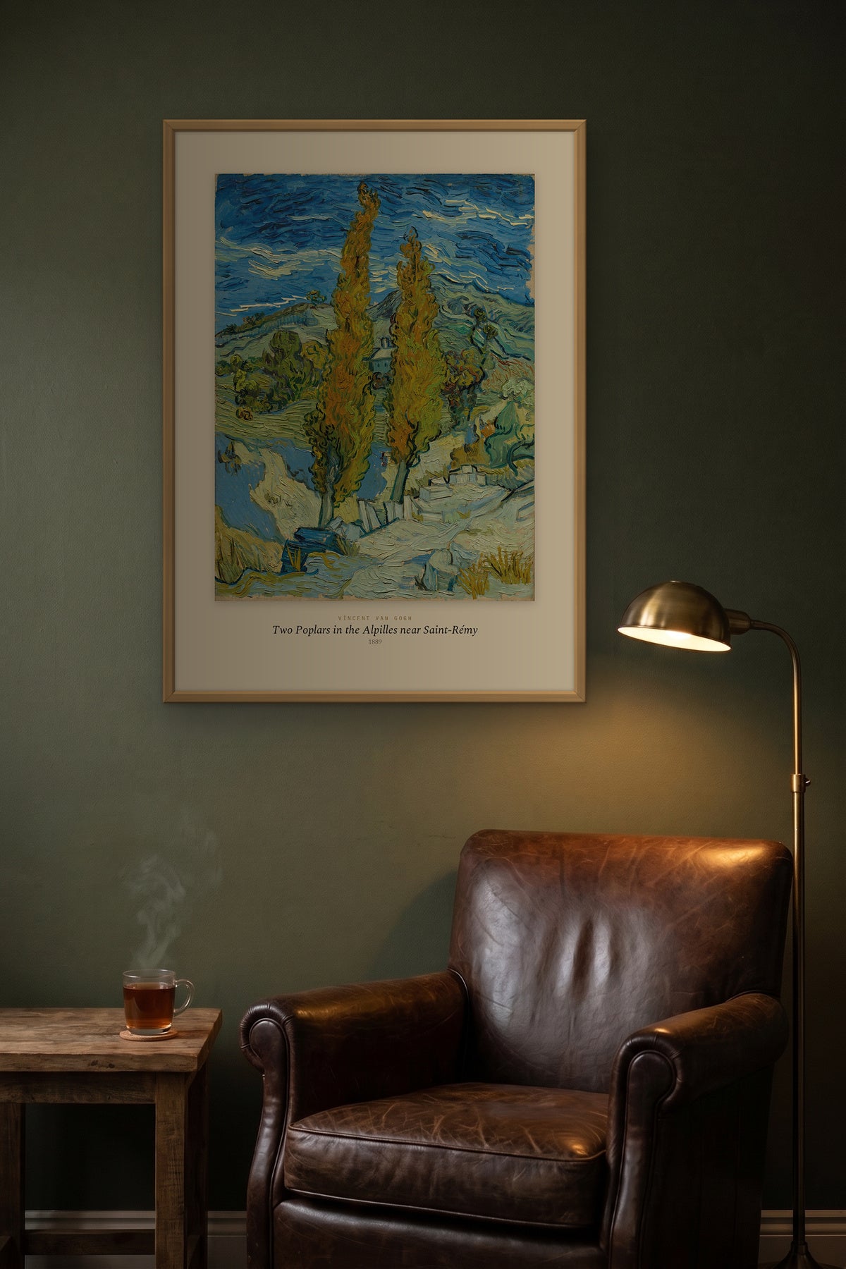 Van Gogh · İki Kavak (Saint-Rémy) Tablo okuma köşesinde