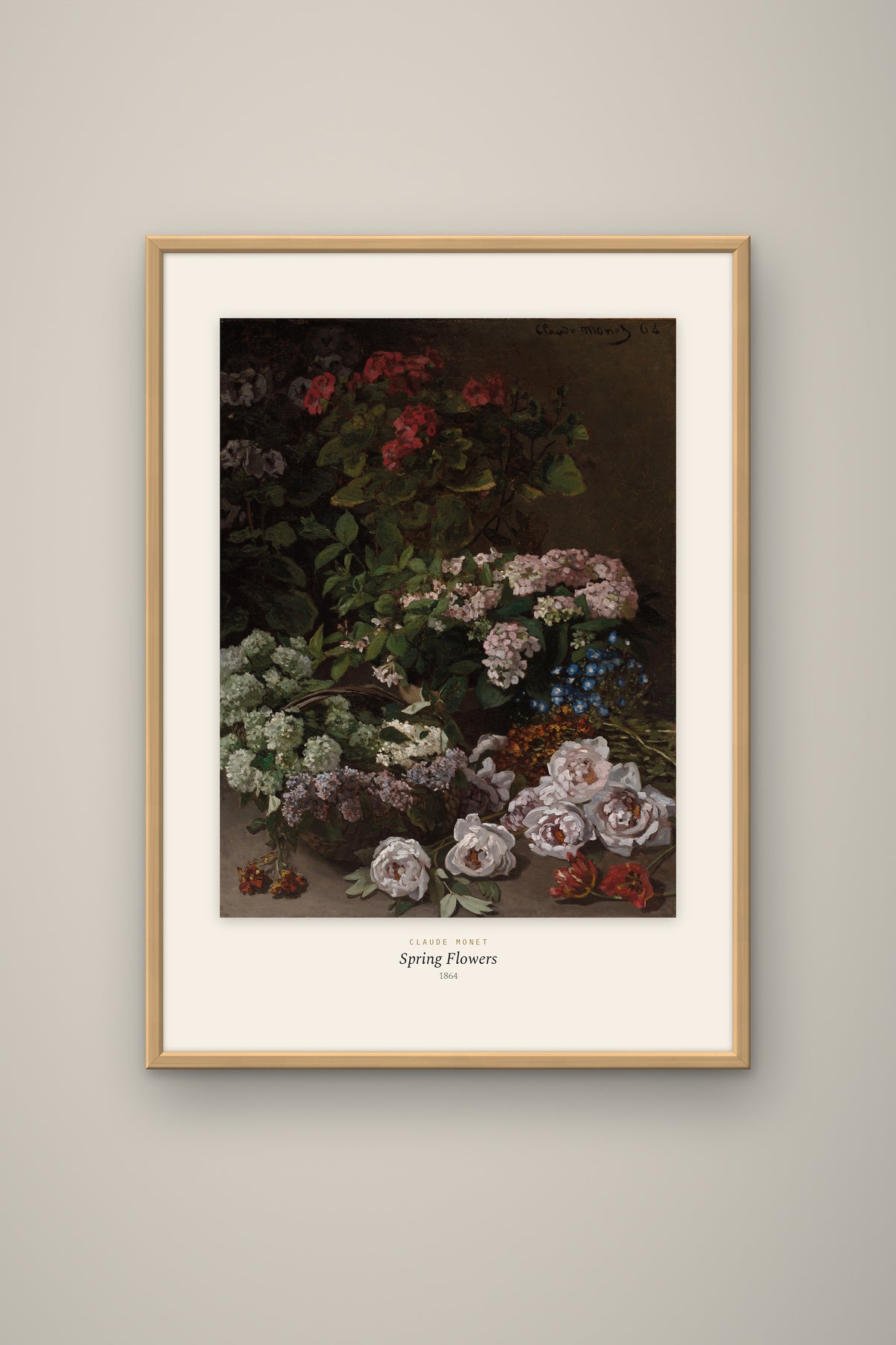 Monet · Bahar Çiçekleri Tablo