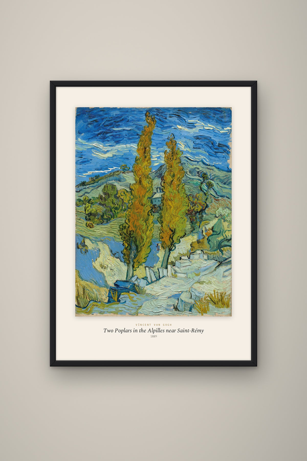 Van Gogh · İki Kavak (Saint-Rémy) Tablo, çerçeve ve tema seçeneği
