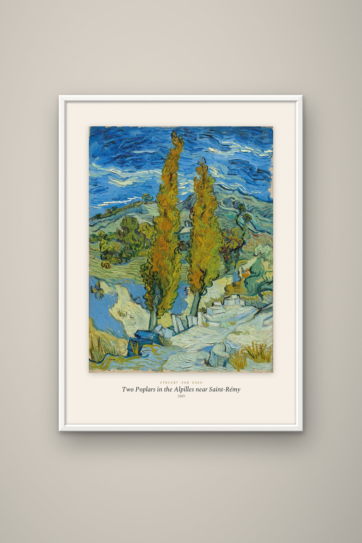 Van Gogh · İki Kavak (Saint-Rémy) Tablo, çerçeve ve tema seçeneği
