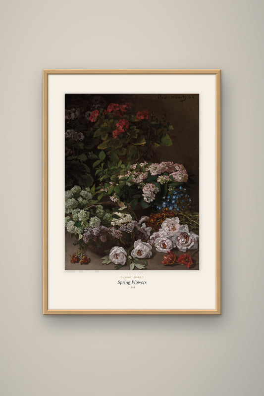 Monet · Bahar Çiçekleri Tablo